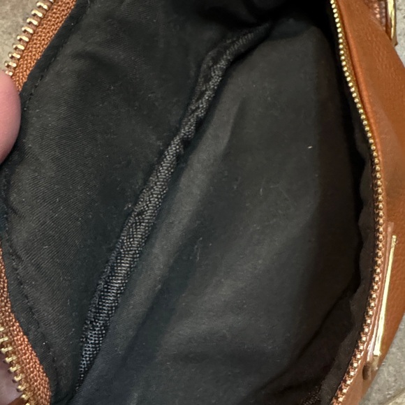 Steve Madden Brown Gold Crossbody Fanny Pack Bag - Picture 4 of 5